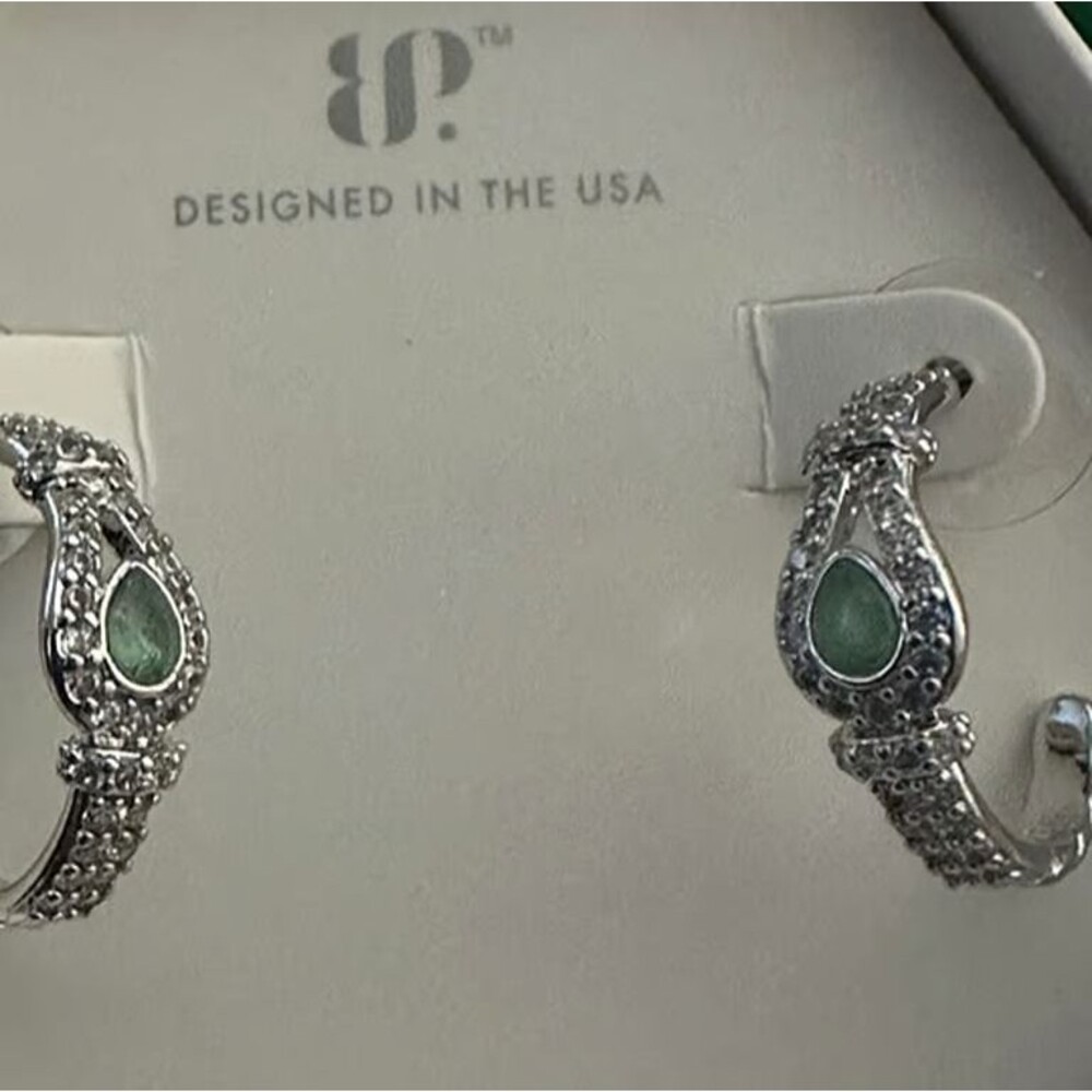 Buckle Earrings (Silver)